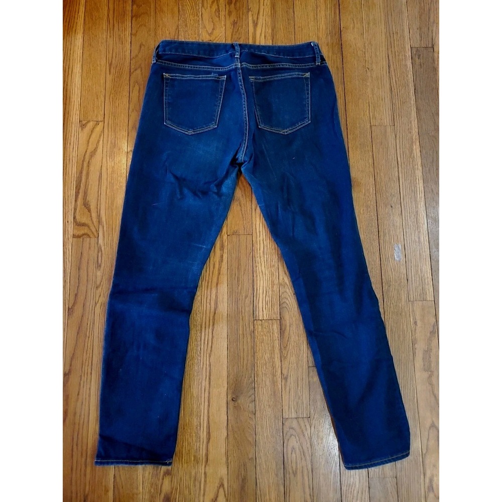 Gap 1969 Always Skinny Jeans Womens 30r Dark Indigo Rinse Stretch Denim Mid Rise - Picture 3 of 6